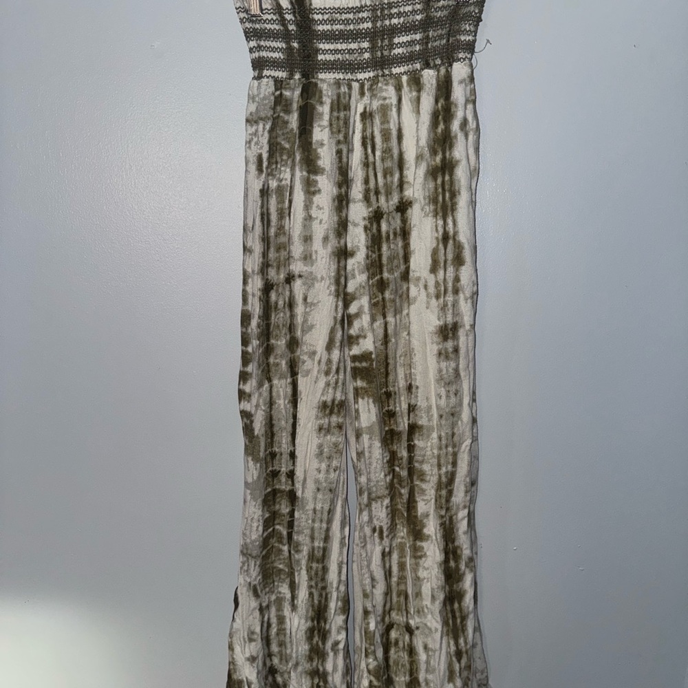 Rewash Tie-Dye Flare Jumpsuit